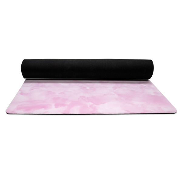 Custom Design - Yoga Mat Rolled up Black Rubber Backing