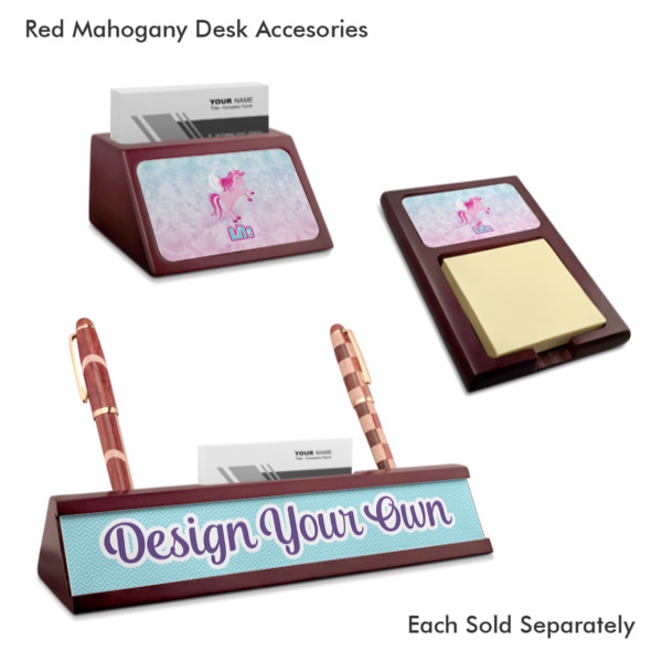Custom Design - Mahogany Desk Accessories