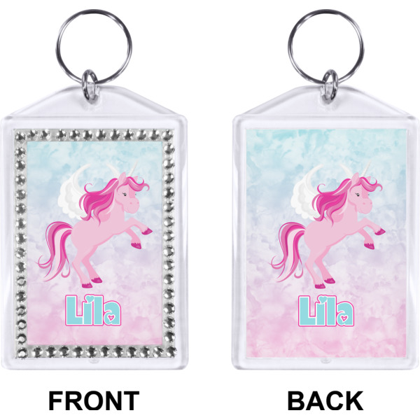 Custom Design - Bling Keychain (Front + Back)