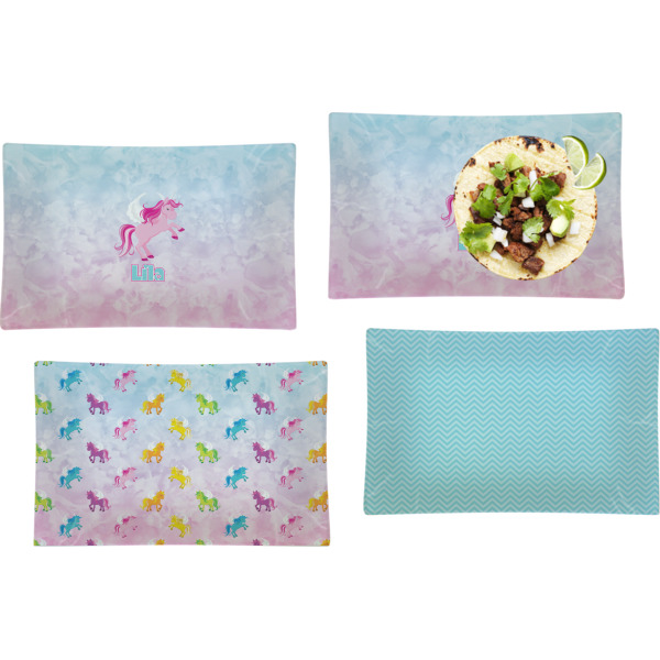 Custom Design - Set of Rectangular Dinner Plates