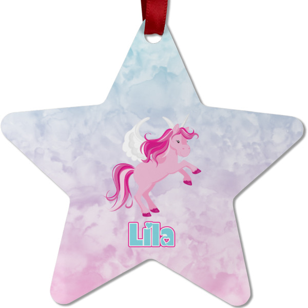 Custom Design - Metal Star Ornament - Front