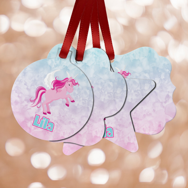 Custom Design Your Own Metal Ornaments - Double-Sided