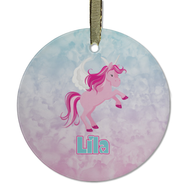 Custom Design - Frosted Glass Ornament - Round
