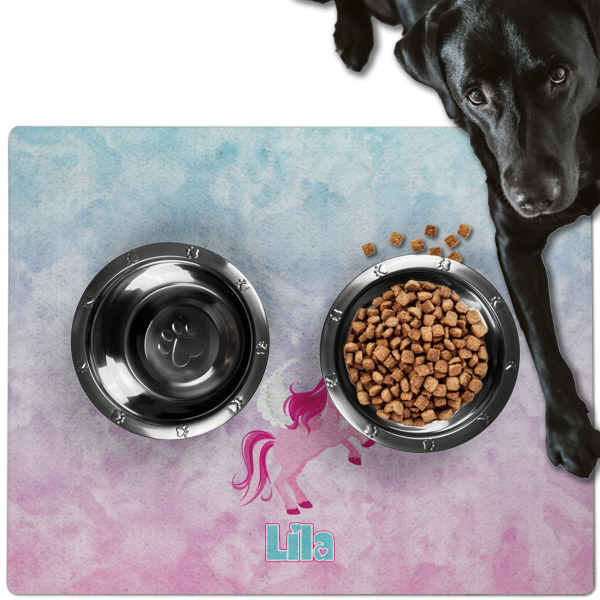 Custom Design - Dog Food Mat - Large LIFESTYLE