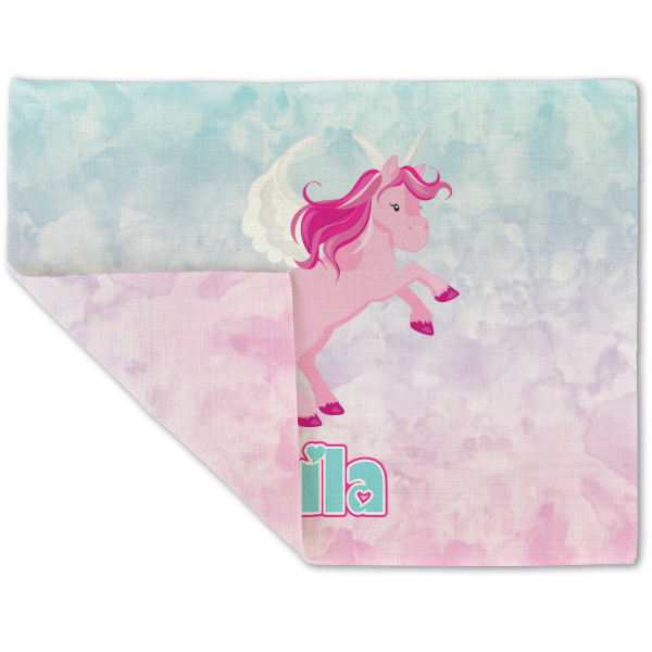 Custom Design - Linen Placemat - Folded Corner (double side)