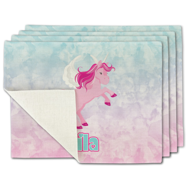 Custom Design Your Own Single-Sided Linen Placemat - Set of 4