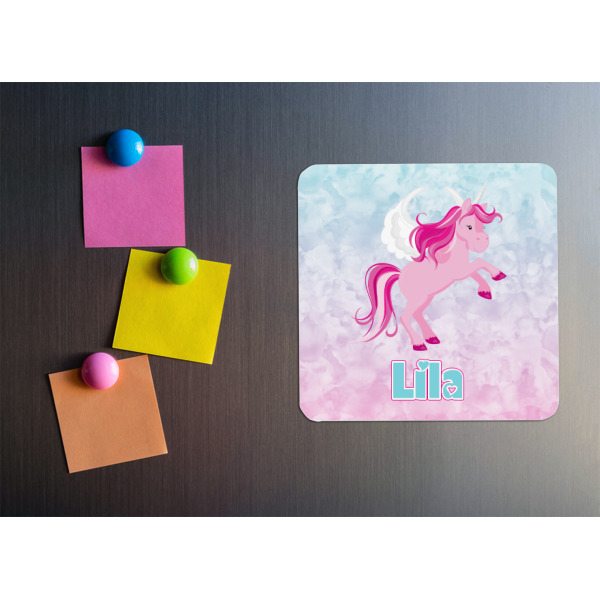 Custom Design - Square Fridge Magnet - LIFESTYLE
