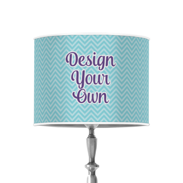 Custom Design - 8" Drum Lampshade - ON STAND (Poly Film)