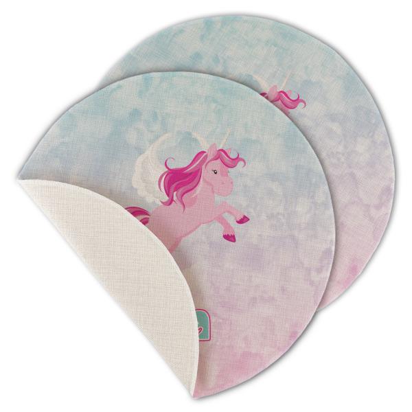 Custom Design - Round Linen Placemats - MAIN (Single Sided)