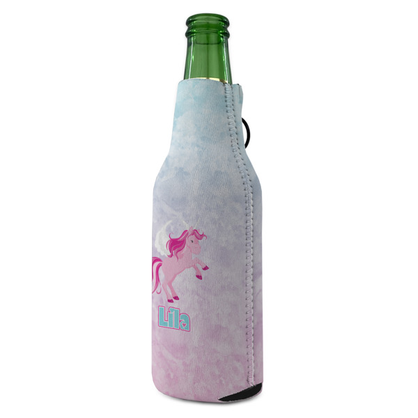 Custom Design - Zipper Bottle Cooler - ANGLE (bottle)