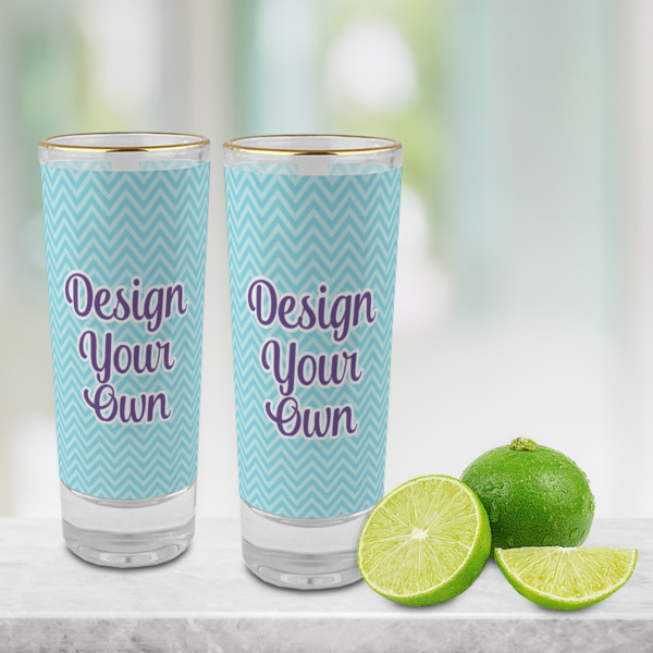Custom Design - Glass Shot Glass - 2oz - Lifestyle