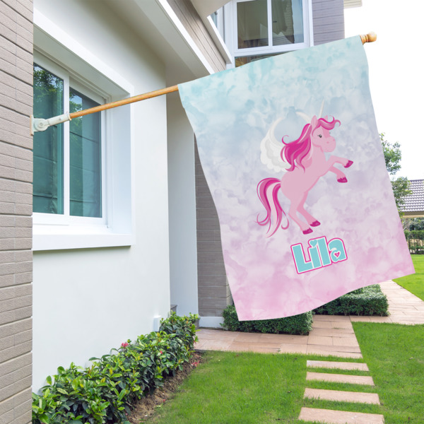 Custom Design - House Flags - Single Sided - LIFESTYLE