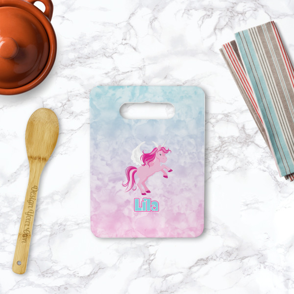 Custom Design - Rectangle Trivet with Handle - LIFESTYLE