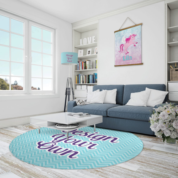 Custom Design - Round Area Rug - IN CONTEXT