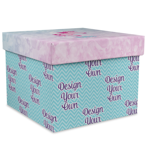 Custom Design Your Own Gift Box with Lid - Canvas Wrapped - XX-Large