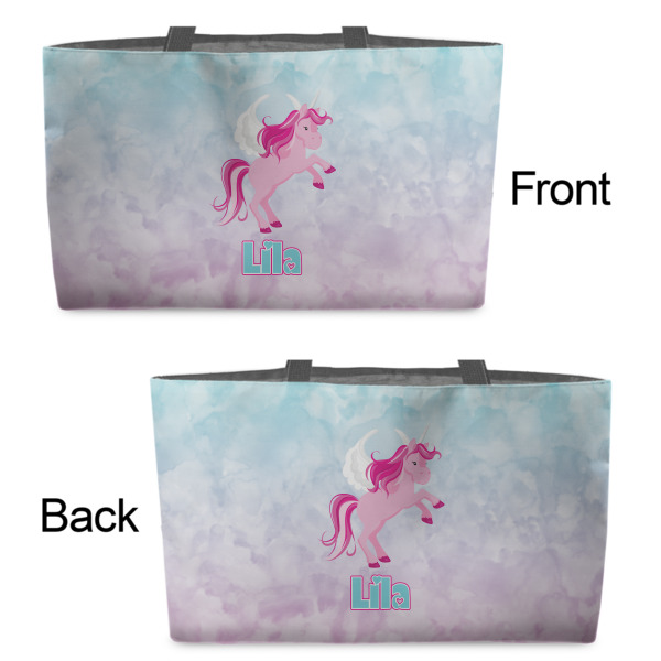 Custom Design - Tote w/Black Handles - Front & Back Views