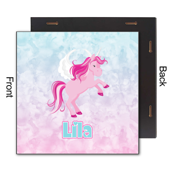 Custom Design - 12x12 Wood Print - Front & Back View