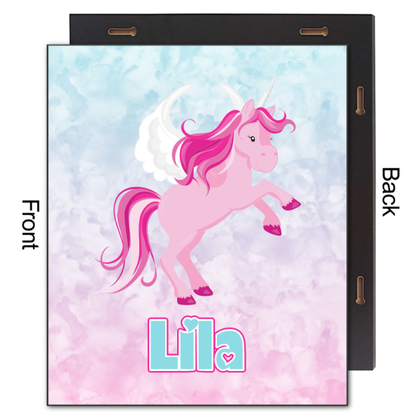 Custom Design - 20x24 Wood Print - Front & Back View