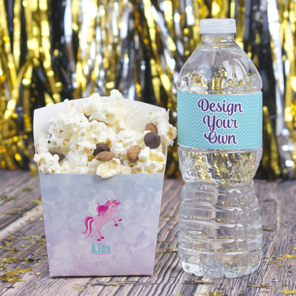 Custom Design - French Fry Favor Box - w/ Water Bottle