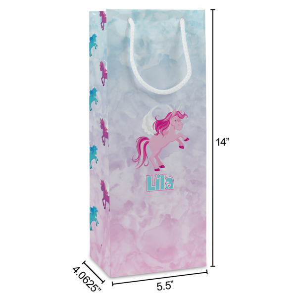 Custom Design - Wine Gift Bag - Dimensions