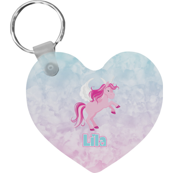 Custom Design Your Own Heart Plastic Keychain
