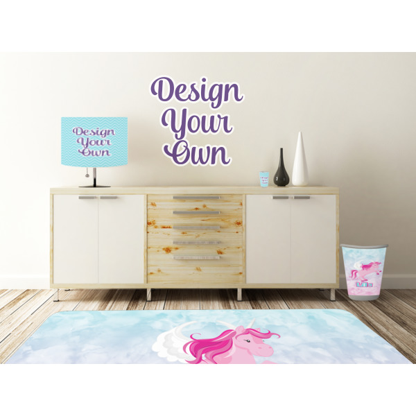 Custom Design - Wall Graphic Decal Wooden Desk