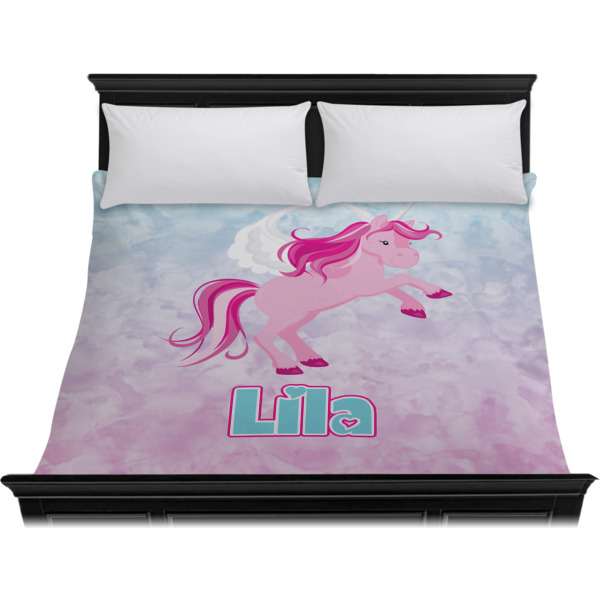 Custom Design - Duvet Cover - King - On Bed - No Prop