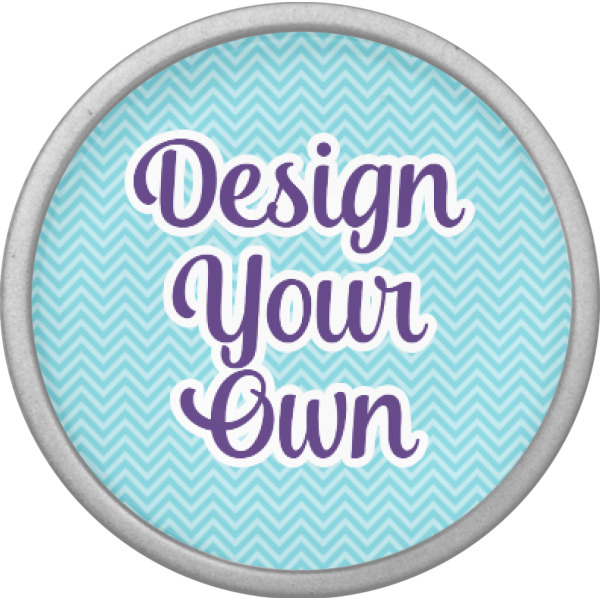 Custom Design - Cabinet Knob - Nickel - Front