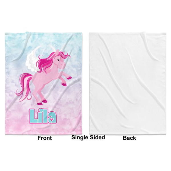 Custom Design - Baby Blanket (Single Sided - Printed Front, White Back)