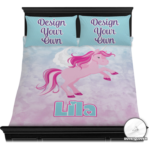 Custom Design - Bedding Set - Queen - Duvet - On Bed