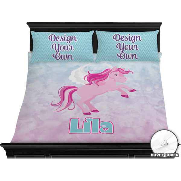 Custom Design - Bedding Set - King - Duvet - On Bed