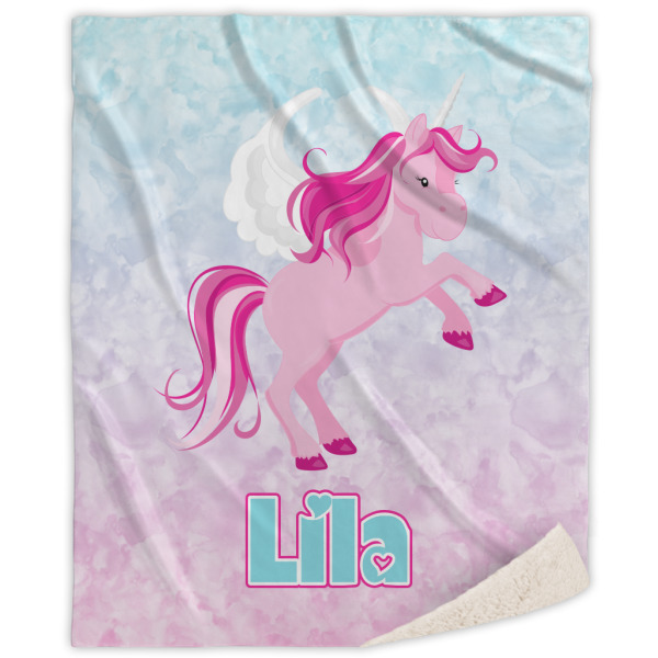 Custom Design Your Own Sherpa Throw Blanket