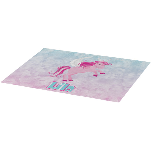 Custom Design - Burlap Placemat (Angle View)