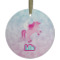Design Your Own Flat Glass Ornament - Round