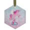Design Your Own Flat Glass Ornament - Hexagon