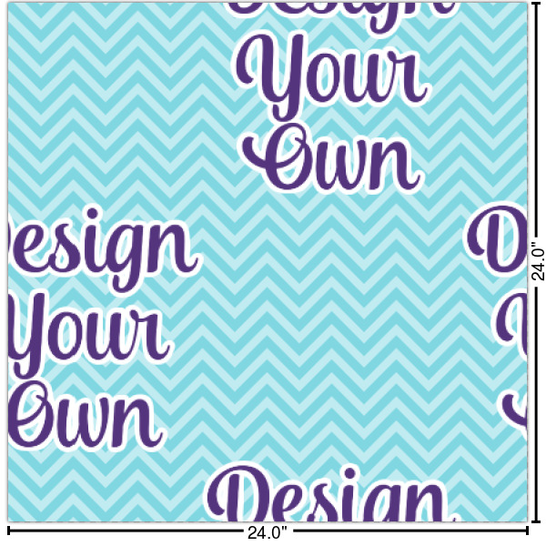 Custom Design Your Own Wallpaper & Surface Covering - Water Activated - 24" x 24" Sample