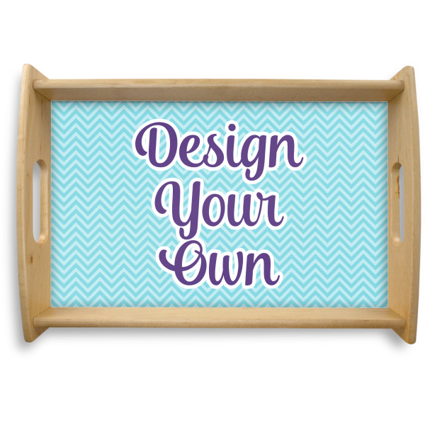 Custom Design Your Own Natural Wooden Tray - Small