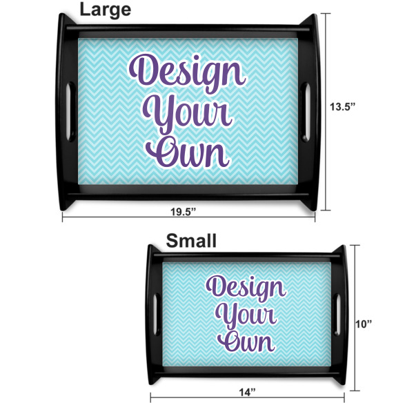 Custom Design - Serving Tray Black Sizes