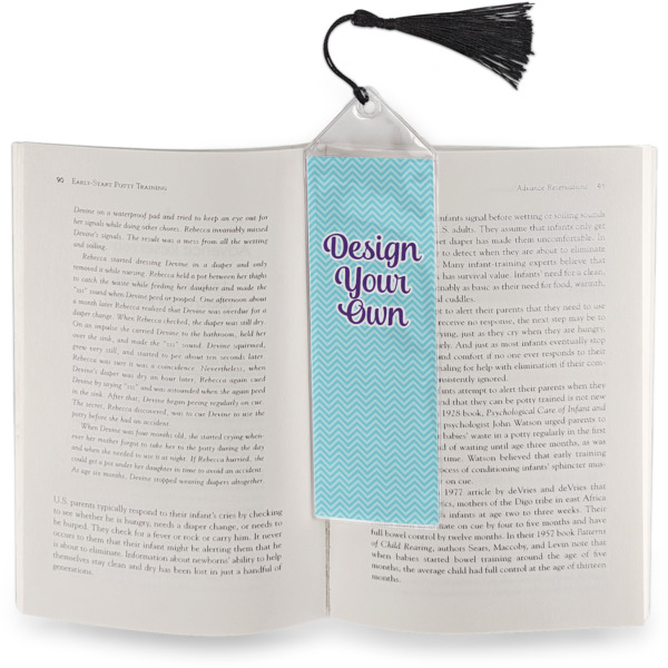 Custom Design - Bookmark w/ Tassel - In Book