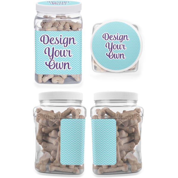 Custom Design - Pet Treat Jar - Multiple Angles