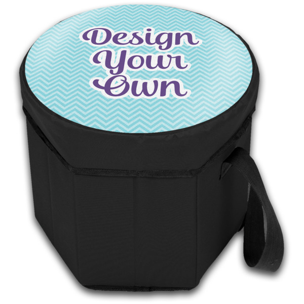 Custom Design - Collapsible Personalized Cooler & Seat (Closed)