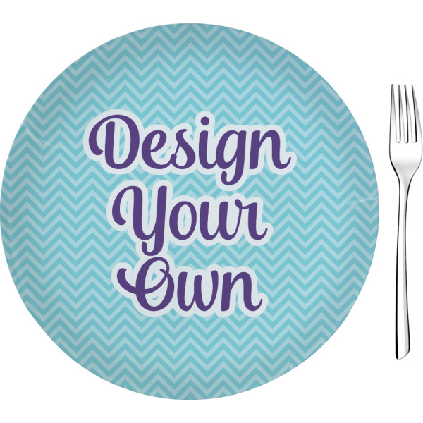 Custom Design Your Own 8" Glass Appetizer / Dessert Plate
