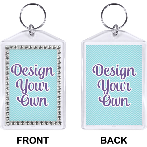 Custom Design - Bling Keychain (Front + Back)
