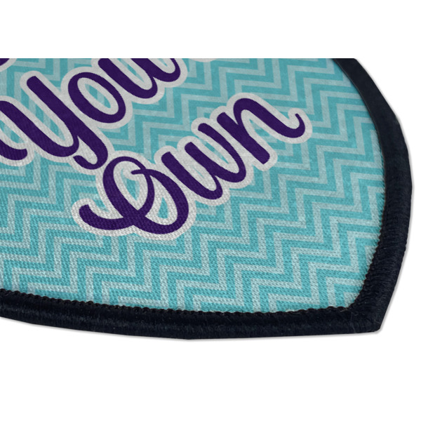 Custom Design - Iron On Patch - Shield - Style B - Closeup
