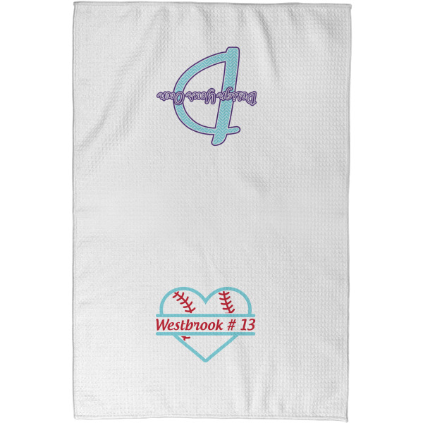 Custom Design - Waffle Towel - Partial Print - Approval Image