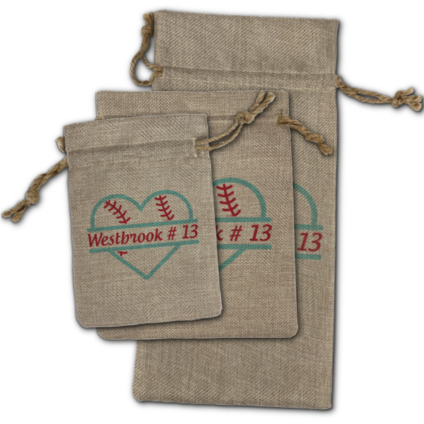 Custom Design - Burlap Gift Bags - (PARENT MAIN) All Three