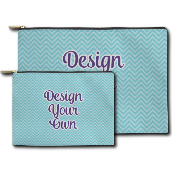 Custom Design - Zippered Pouches - Size Comparison