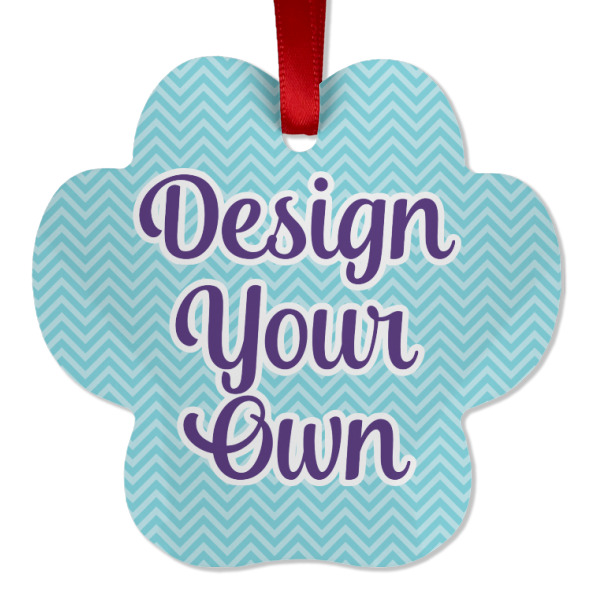 Custom Design - Metal Paw Ornament - Front