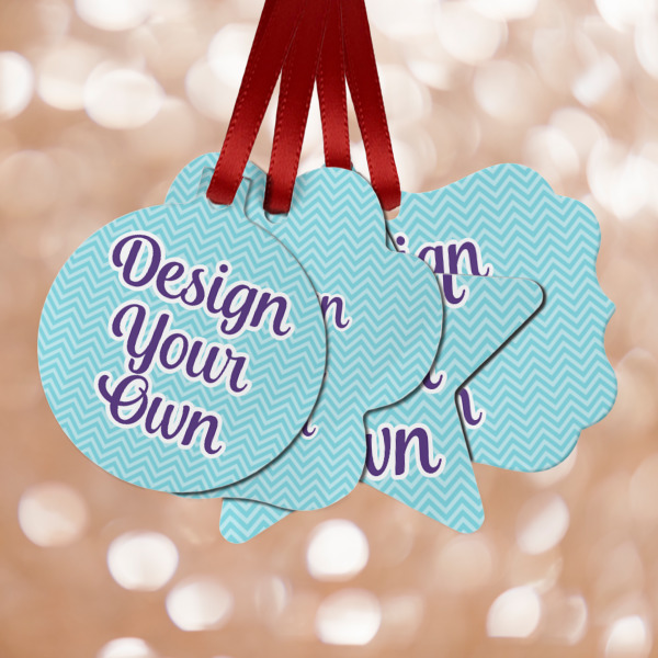 Custom Design Your Own Metal Ornaments - Double-Sided