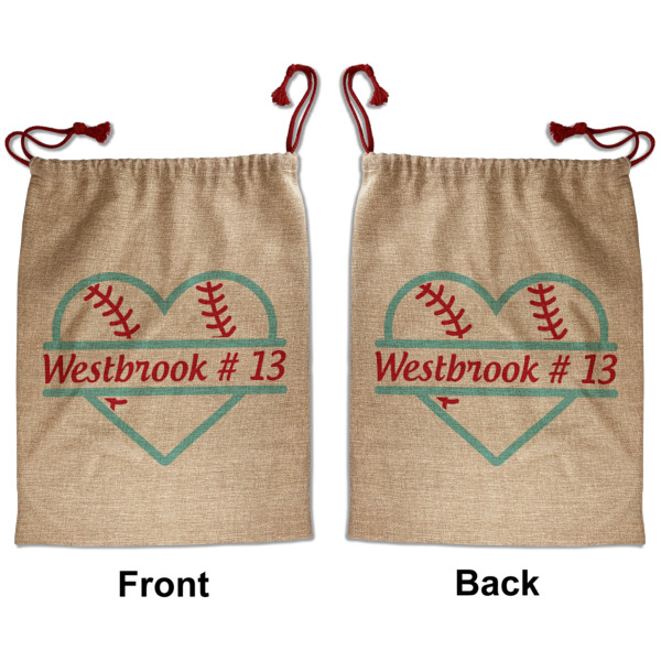Custom Design - Santa Bag - Front and Back